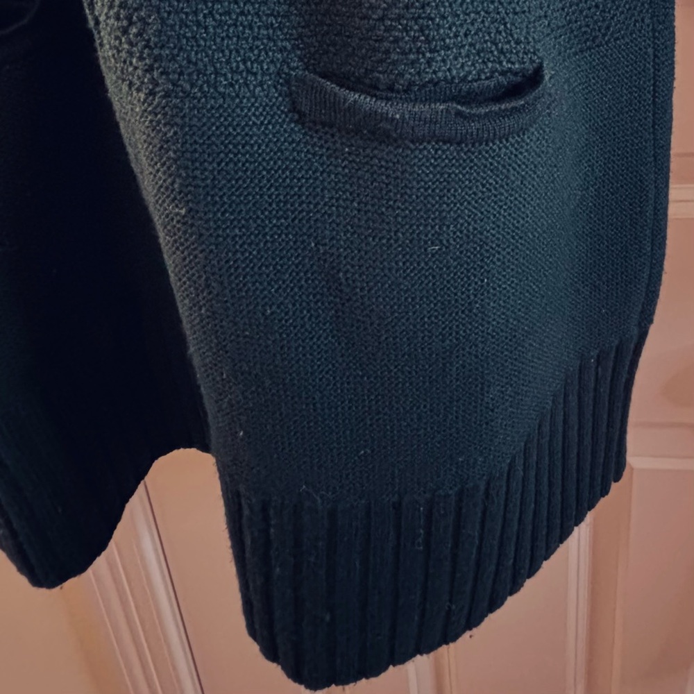 Annina Merino Wool Forest Green Turtleneck Sweater Dress - Picture 6 of 9